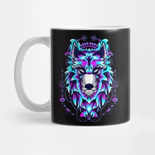 wolf geometric Mug